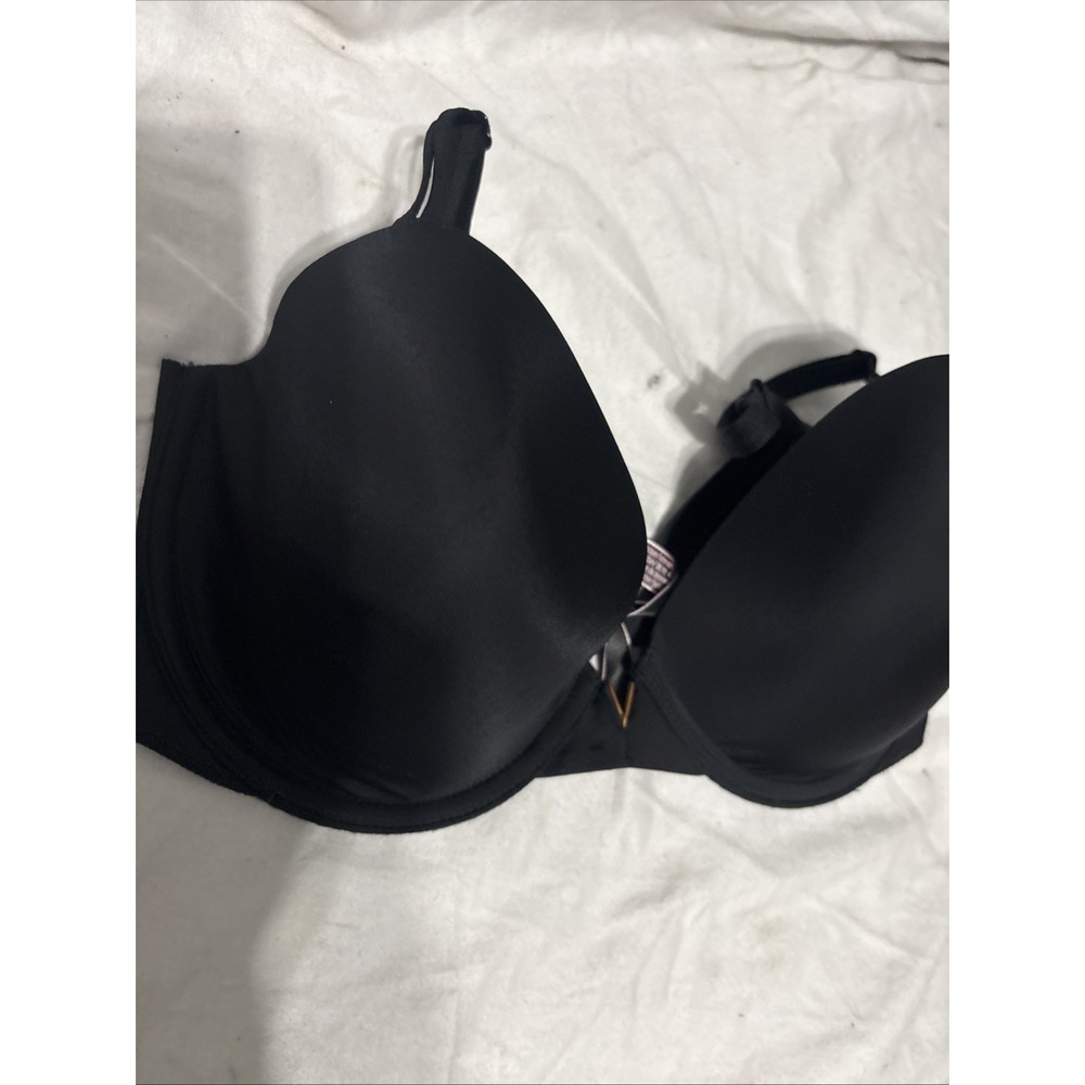 Victoria's Secret Bra 32DDD Lined‎ Demi Under-wire  Black Womens - Picture 2 of 5